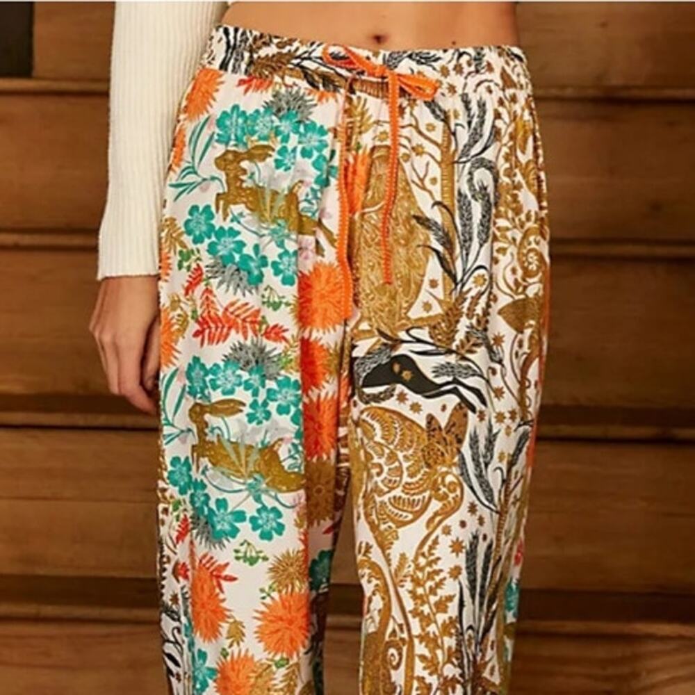 Anthropologie flannel sleep trousers size M - Picture 2 of 11